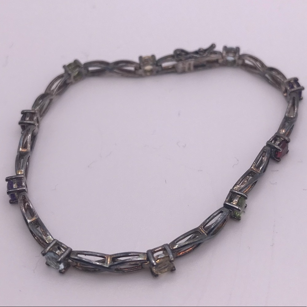 Sterling Silver Cubic Zirconia 6’ Bracelet